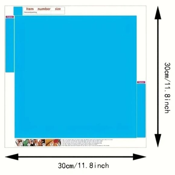 Diamond painting kit, Stained glass butterfly 🦋, measures 30 x 30 cm - Picture 4 of 4